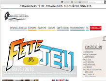 Tablet Screenshot of chatillonnais.fr